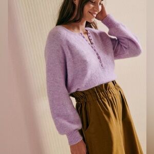 Sezane Leon Pull Jumper Sweater in Lilas